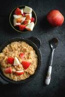 apple pie oatmeal photo