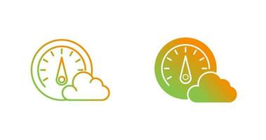 Weather clock Unique Vector Icon