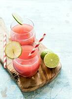 Fresh watermelon juice photo