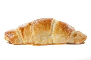 Single croissant isolated photo