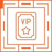 icono de vector de pase vip