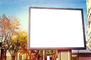 Big blank billboard outdoor photo