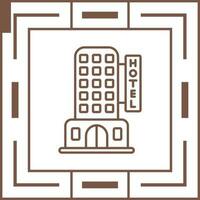 icono de vector de hotel