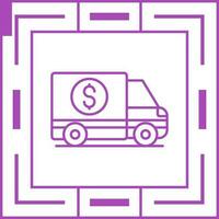 Money Truck Vector Icon