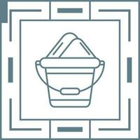 Sand Bucket Vector Icon