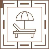 Sunbed Vector Icon