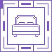 Hotel Bed Vector Icon