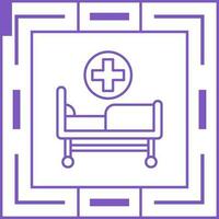 Hospital Bed Vector Icon