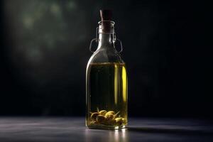 Essential oil on the table AI Generate photo