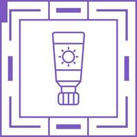 icono de vector de protector solar