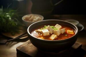 A Bowl of soup AI Generate photo