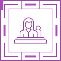 Lectern Unique Vector Icon