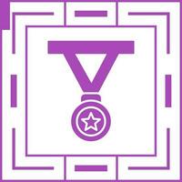medalla único vector icono