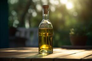 Essential oil on the table AI Generate photo