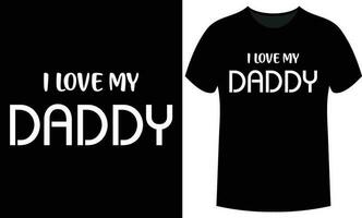 Father's Day Lettering Typography T-shirt Design. vector