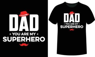 Father's Day Lettering Typography T-shirt Design. vector