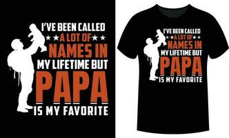 Dad day typography and lettering vector t shirt design.