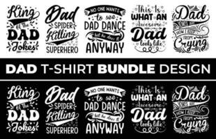 Dad Bundle T shirt Bundle Design for Happy Father's Day. vector