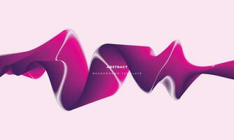 Abstract wavy background design. Fluid backdrop template copy space for poster, banner, or landing page vector