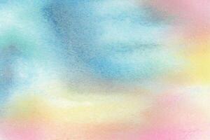 Watercolor pastel background. aquarelle colorful stains on paper. photo