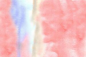 Watercolor pastel background. aquarelle colorful stains on paper. photo