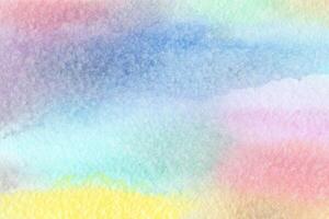 Watercolor pastel background. aquarelle colorful stains on paper. photo