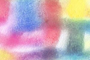 Watercolor pastel background. aquarelle colorful stains on paper. photo