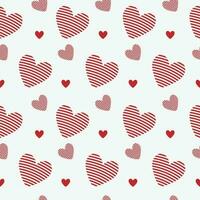 Valentine Heart Simple Seamless Pattern Design vector