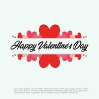 Happy Valentine's day Heart Graphic vector