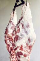 Raw pork meat photo