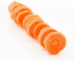 Carrots isolated on white photo