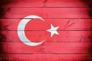 Turkey flag background photo