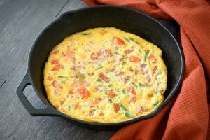 Quick vegetables frittata photo