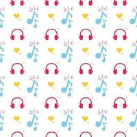 Musical Pattern design. Musical pattern. Music seamless pattern vector