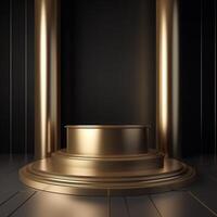 luxury podium for product presentation. Abstract background. photo