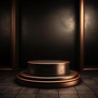 luxury podium for product presentation. Abstract background. photo