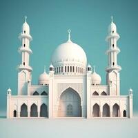 beautiful luxury mosque photo