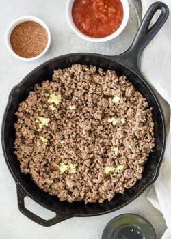 taco relleno conchas foto