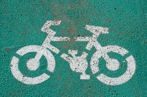 Small bicycle sign photo
