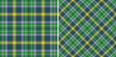 Tartan textile fabric. Texture plaid vector. Seamless check background pattern. vector