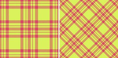 Fabric seamless vector. Texture plaid textile. Background check pattern tartan. vector