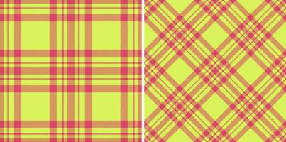 Fabric seamless vector. Texture plaid textile. Background check pattern tartan. vector