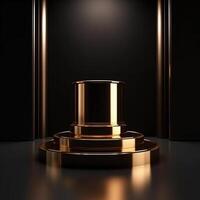 luxury podium for product presentation. Abstract background. photo