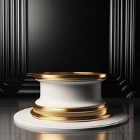 luxury podium for product presentation. Abstract background. photo