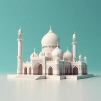 beautiful luxury mosque photo