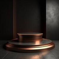 luxury podium for product presentation. Abstract background. photo