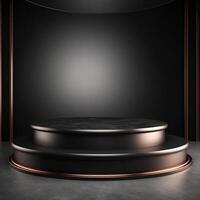 luxury podium for product presentation. Abstract background. photo