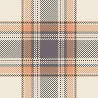 Plaid check pattern. Seamless fabric texture. Tartan textile print. vector