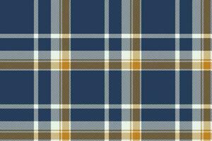 Plaid background, check seamless pattern in blue. Vector fabric texture for textile print, wrapping paper, gift card or wallpaper.