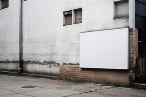 ai generativo un blanco blanco firmar tablero Bosquejo aislado fuera de foto